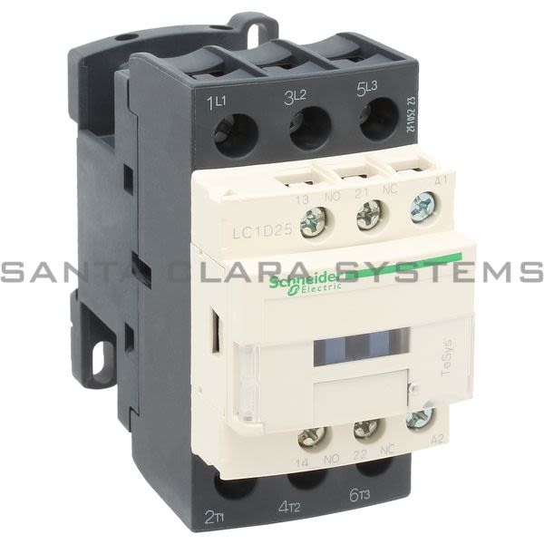 Telemecanique LC1D25T7 TeSys D contactor - 3P(3 NO) - AC-3 - <= 440 V 25 A - 480 V AC coil Product Image