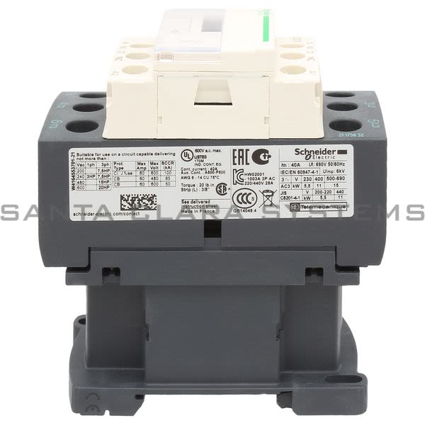 Telemecanique LC1D25U7 Contactor Product Image