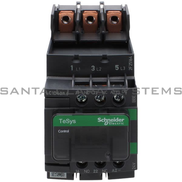 Telemecanique LC1D40A6BBE Contactor Product Image