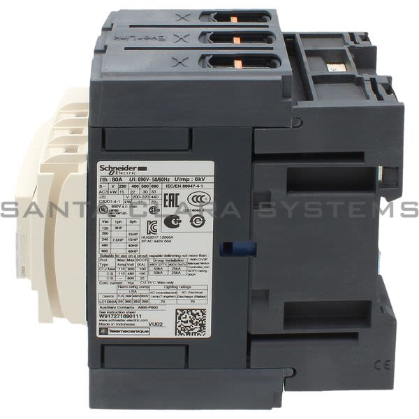 Telemecanique LC1D50AB7 Contactor Product Image