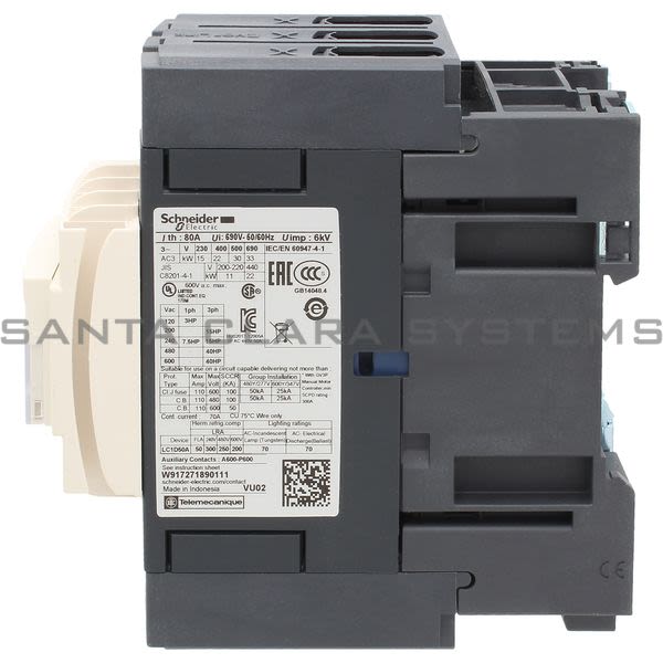 Telemecanique LC1D50AF7 Contactor Product Image