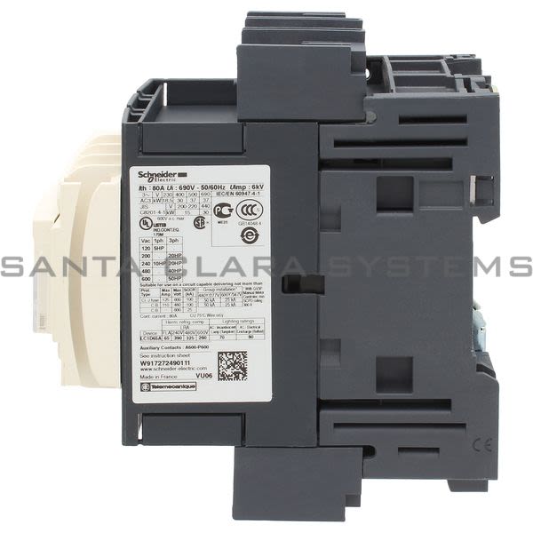 Telemecanique LC1D65A6BD Contactor Product Image