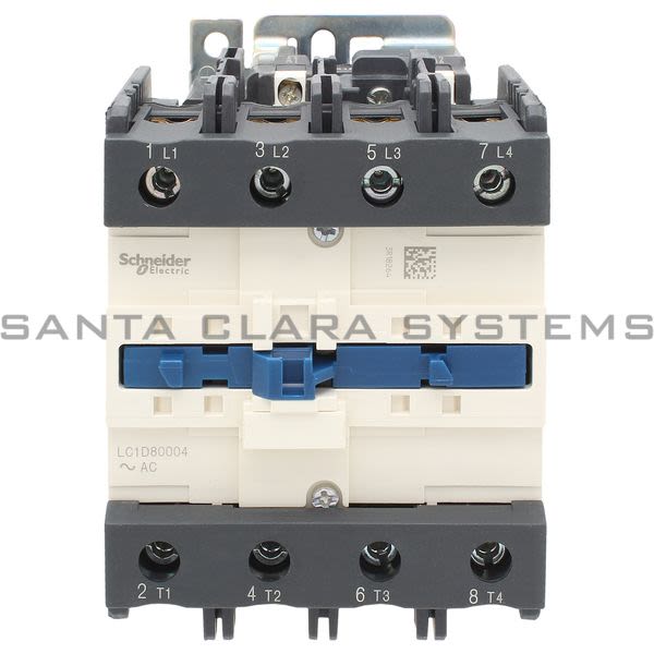 Telemecanique LC1D80004U7 TeSys D contactor - 4P(4 NO) - AC-1 - <= 440 V 125 A - 240 V AC 50/60 Hz coil Product Image