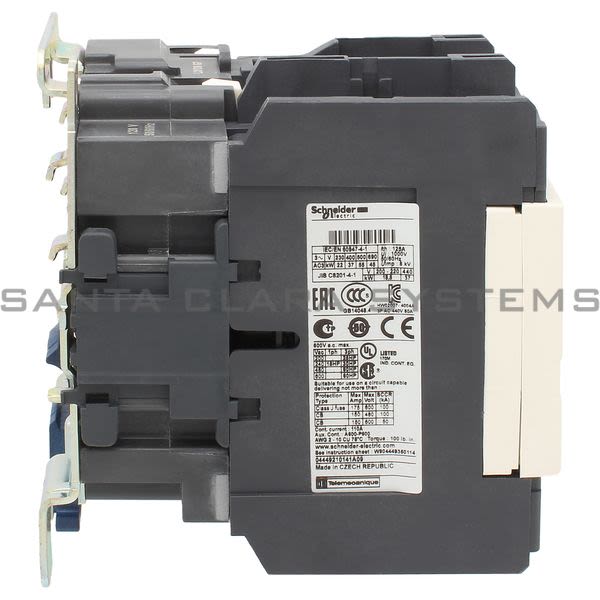 Telemecanique LC1D80G7 TeSys D contactor - 3P(3 NO) - AC-3 - <= 440 V 80 A - 120 V AC 50/60 Hz coil Product Image