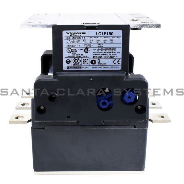 Telemecanique LC1F150  TeSys F contactor - 3P(3 NO) - AC-3 - <= 440 V 150 A - without coil Product Image