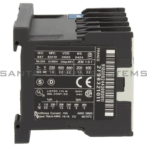 Telemecanique LC1K0601M7 Contactor Product Image