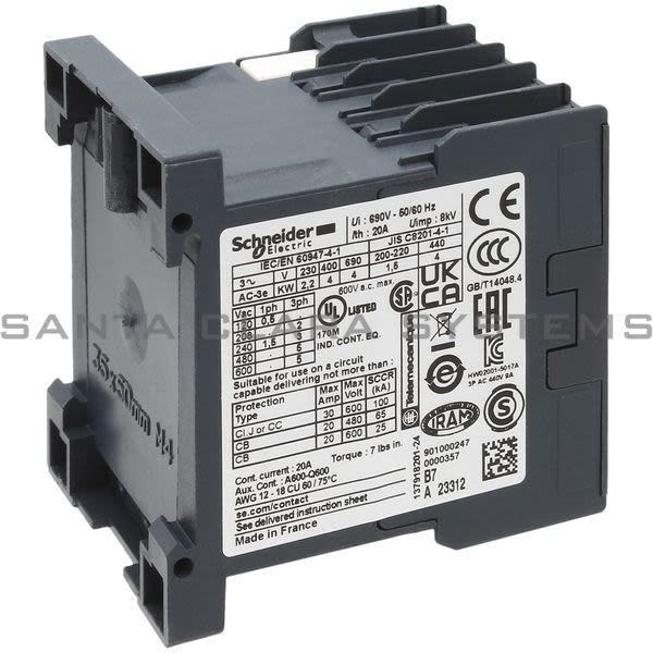 Telemecanique LC1K0901B7 Contactor Product Image
