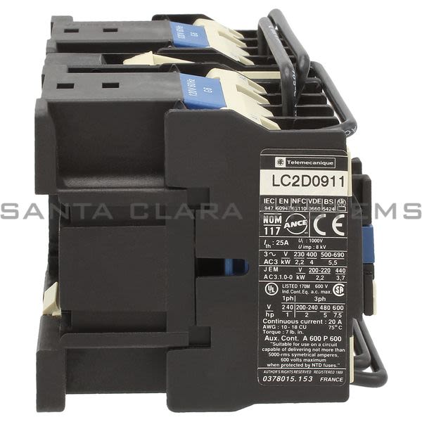 Telemecanique LC2D0911G6 Reversing Contactor Product Image