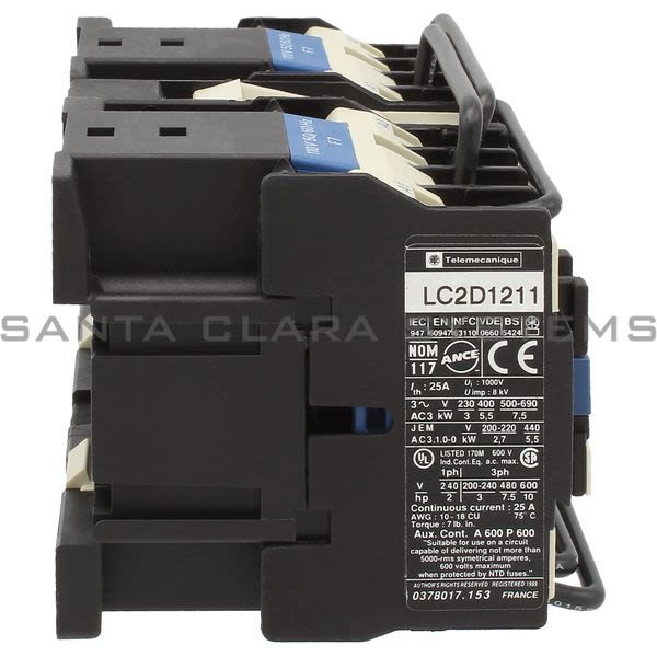 Telemecanique LC2D1211F7 Reversing Contactor Product Image