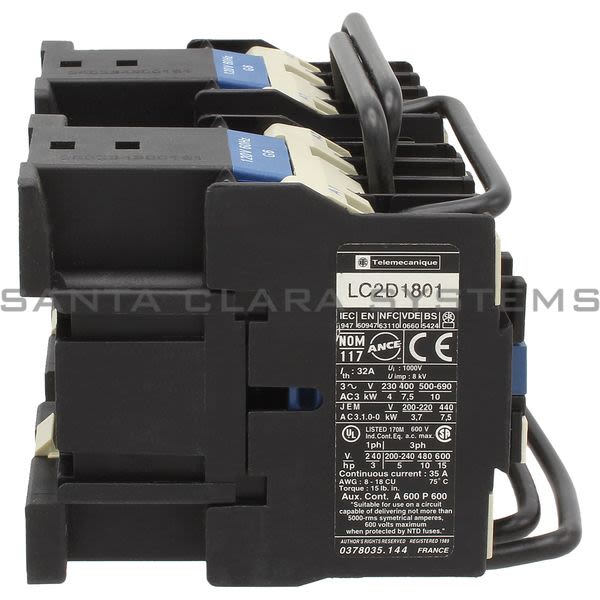 Telemecanique LC2D1801G6 Reversing Contactor Product Image