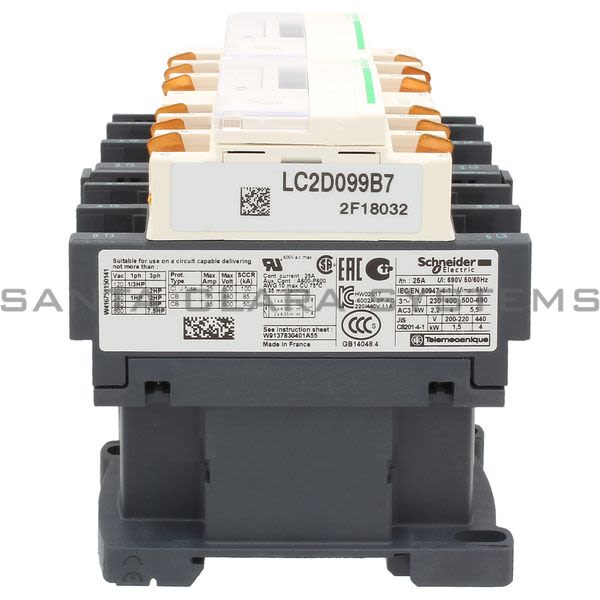 Telemecanique LC2D099B7 Reversing Contactor Product Image