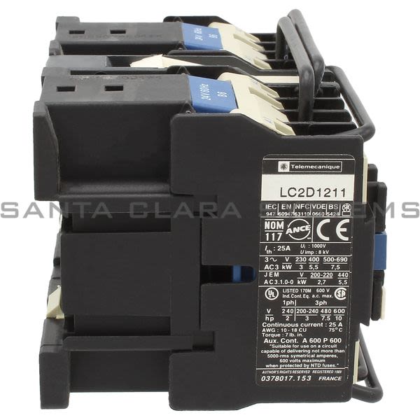Telemecanique LC2D1211B6 Reversing Contactor Product Image