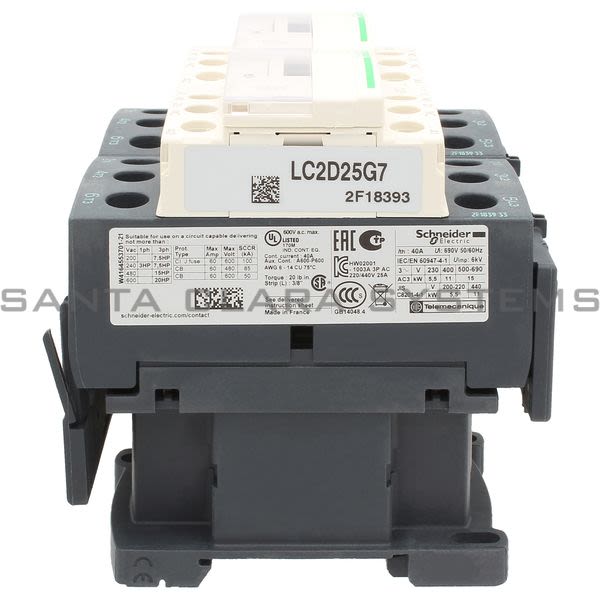 Telemecanique LC2D25G7 Reversing Contactor Product Image