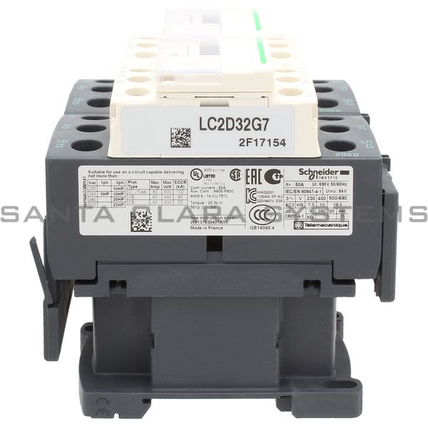Telemecanique LC2D32G7 Reversing Contactor Product Image