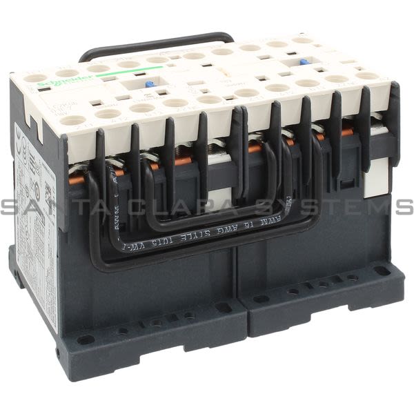 Telemecanique LC2K0601F7 TeSys K reversing contactor - 3P - AC-3 <= 440 V 6 A - 1 NC - 110 V AC coil Product Image