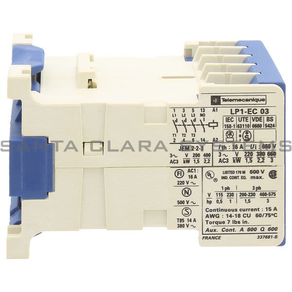 Telemecanique LP1EC03B Contactor Product Image