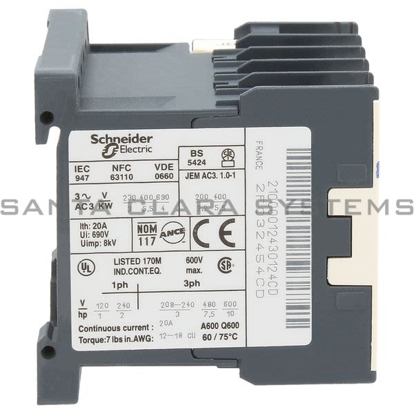 Telemecanique LP1K1210JD3 Miniature Contactor Product Image