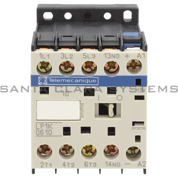 Telemecanique LP1K0610JD TeSys K contactor - 3P - AC-3 <= 440 V 6 A - 1 NO aux. - 12 V DC coil Product Image