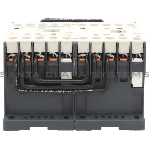 Telemecanique LP2K0601BD TeSys K reversing contactor - 3P - AC-3 <= 440 V 6 A - 1 NC - 24 V DC coil Product Image