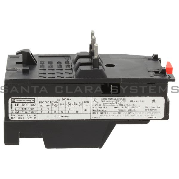 Telemecanique LR1D09307A65 Overload Relay Product Image