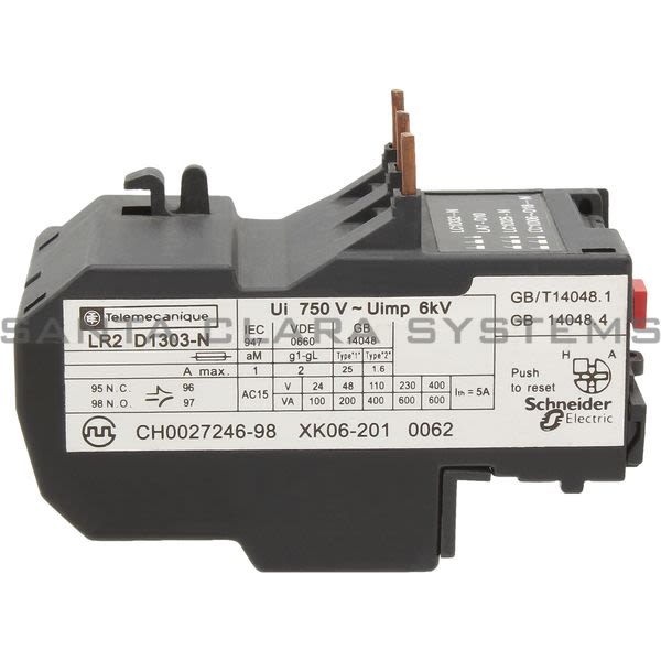 Telemecanique LR2D1303N Overload Relay Product Image