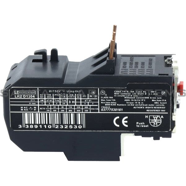 Telemecanique LR2D1304 Overload Relay Product Image