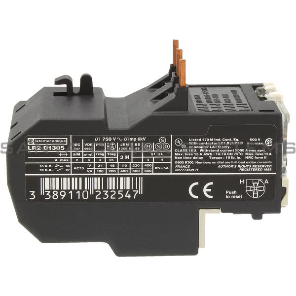 Telemecanique LR2D1305 Overload Relay Product Image