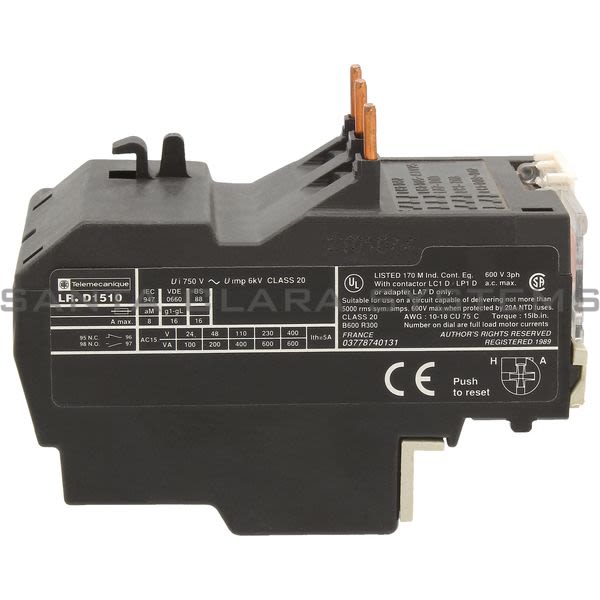 Telemecanique LR2D1510 Overload Relay Product Image