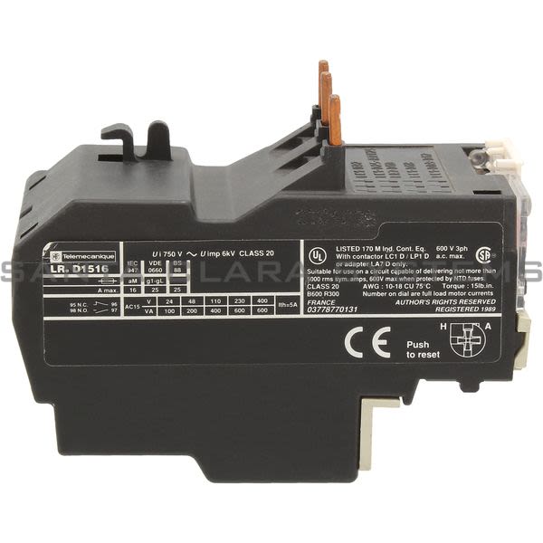 Telemecanique LR2D1516 Overload Relay Product Image
