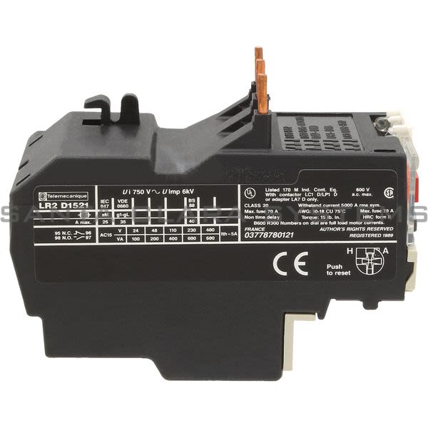 Telemecanique LR2D1521 Overload Relay Product Image