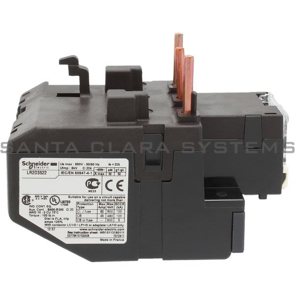 Telemecanique LR2D3522 Overload Relay Product Image