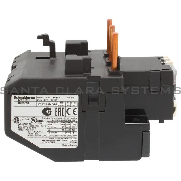 Telemecanique LR2D3553 Overload Relay Product Image