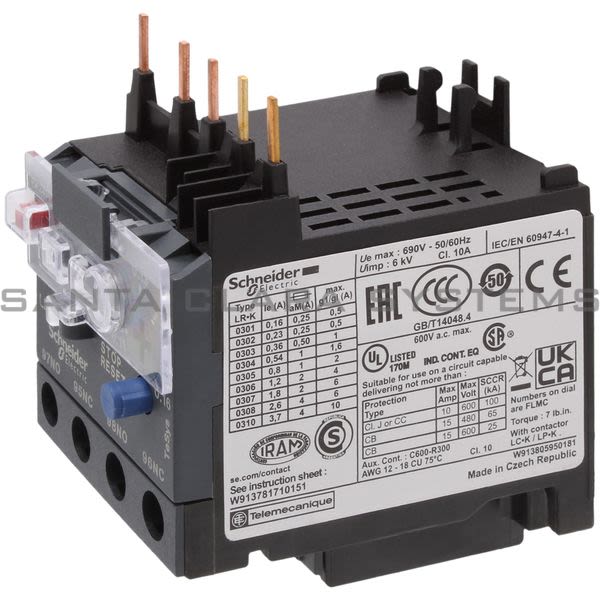 Telemecanique LR2K0301 Overload Relay Product Image