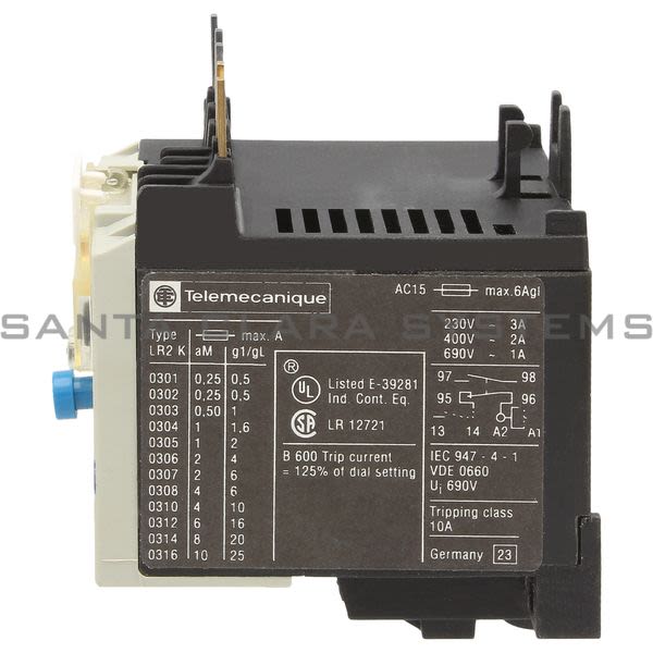 Telemecanique LR2K0304 Overload Relay Product Image