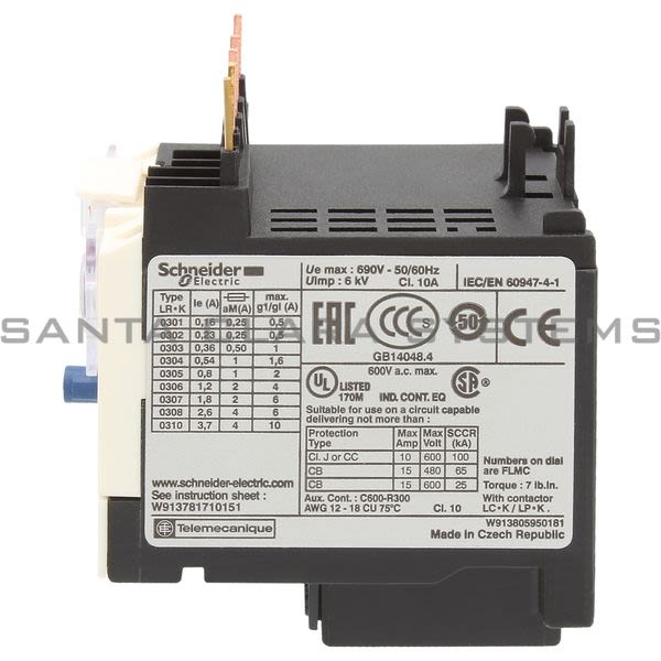 Telemecanique LR2K0305 Overload Relay Product Image