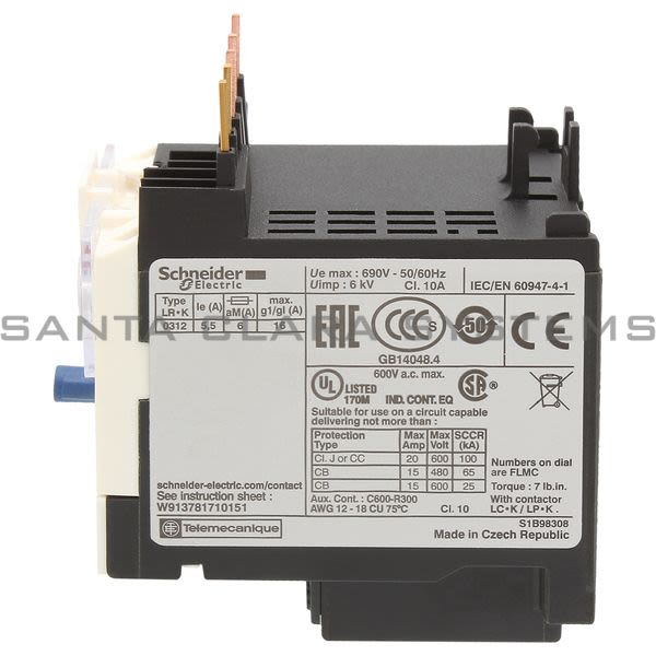Telemecanique LR2K0312 Overload Relay Product Image
