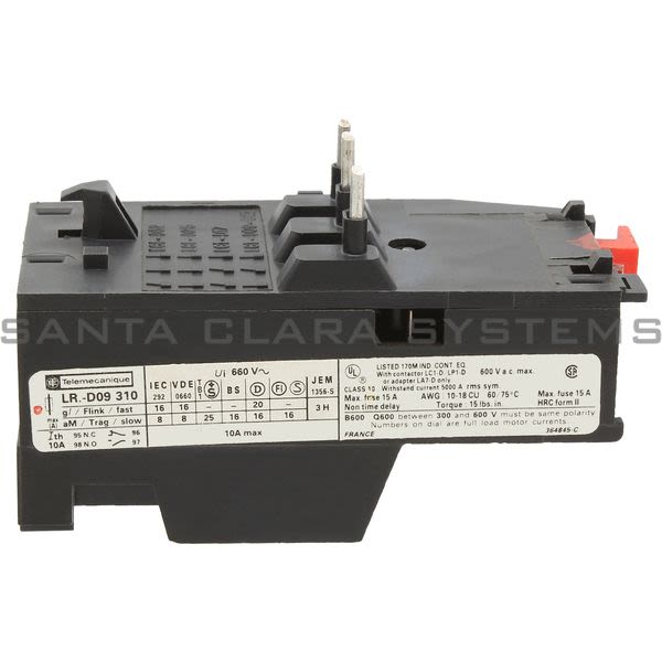 Telemecanique LR3D09310 Thermal Overload Relay Product Image