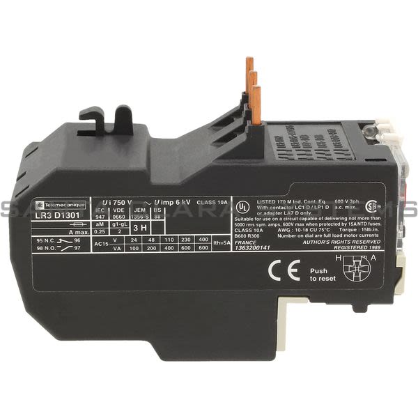 Telemecanique LR3D1301 Thermal Overload Relay Product Image