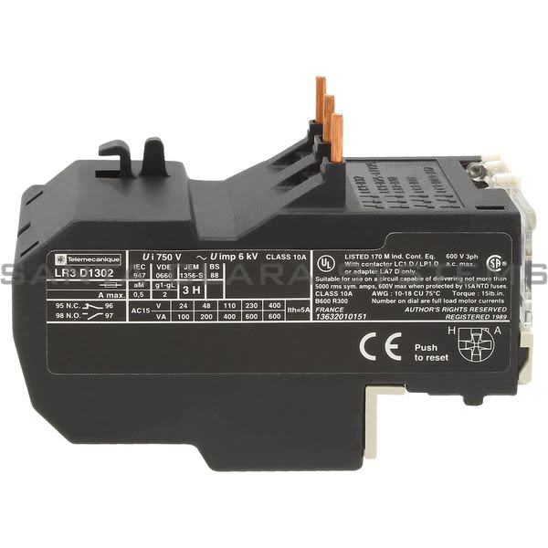 Telemecanique LR3D1302 Thermal Overload Relay Product Image