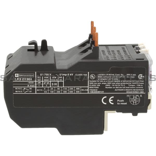 Telemecanique LR3D1304 Thermal Overload Relay Product Image