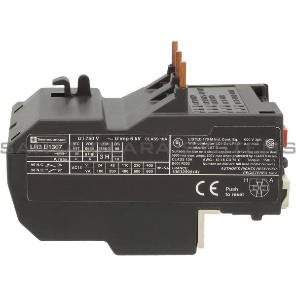 Telemecanique LR3D1307 Thermal Overload Relay Product Image