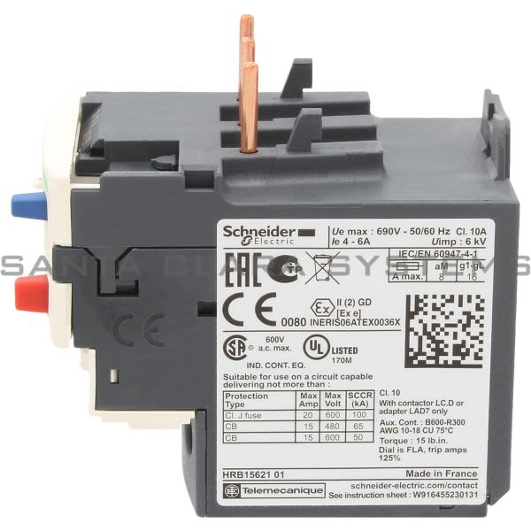 Telemecanique TeSys LRD thermal overload relays - 4...6 A - class 10A ...