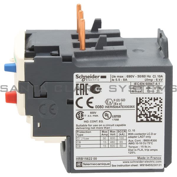 Telemecanique LR3D12 Thermal Overload Relay Product Image