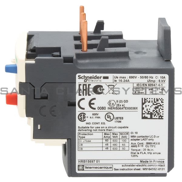 Telemecanique LR3D22 Thermal Overload Relay Product Image