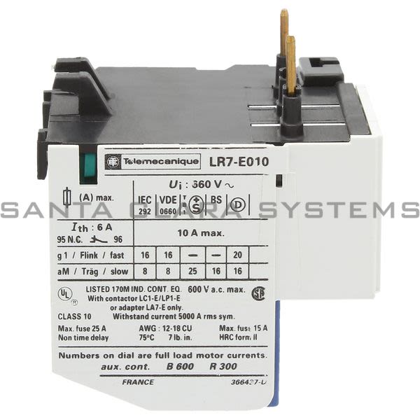 Telemecanique LR7E010 Overload Relay Product Image