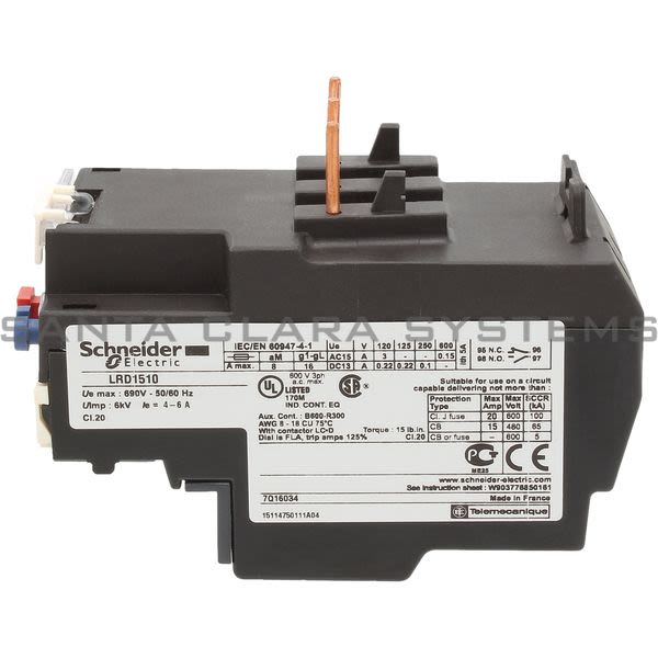 Telemecanique LRD1510 Overload Relay Product Image