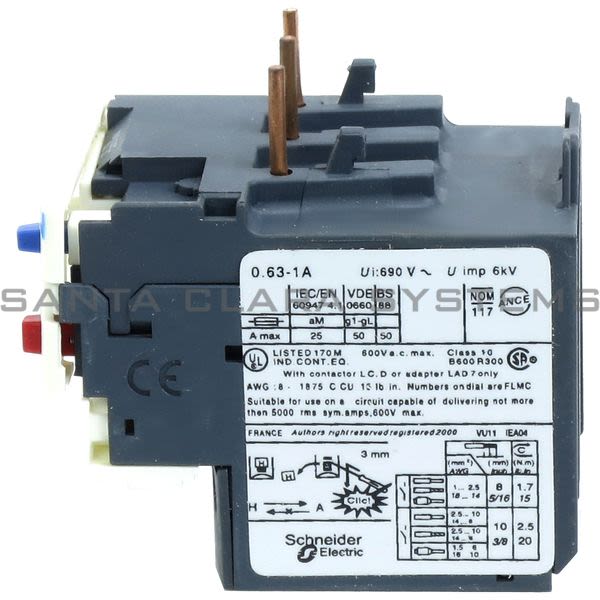 Telemecanique LRD05 Overload Relay Product Image
