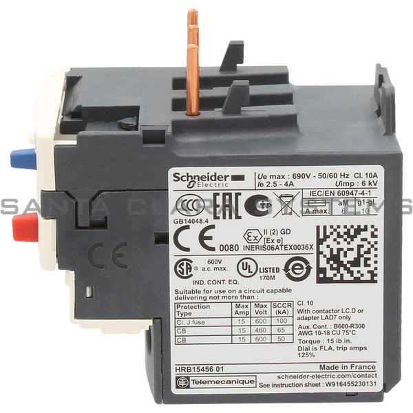 Telemecanique LRD08 Overload Relay Product Image