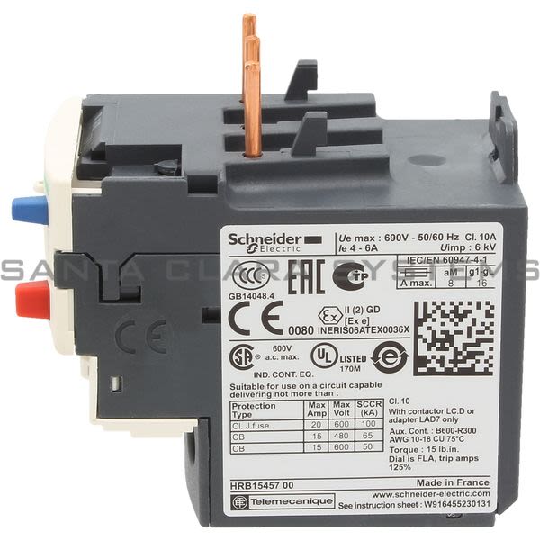 Telemecanique LRD10 Overload Relay Product Image