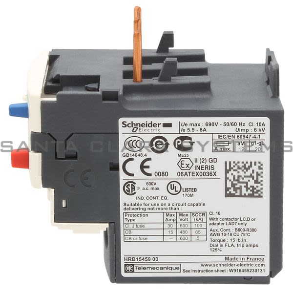 Telemecanique LRD12 Overload Relay Product Image